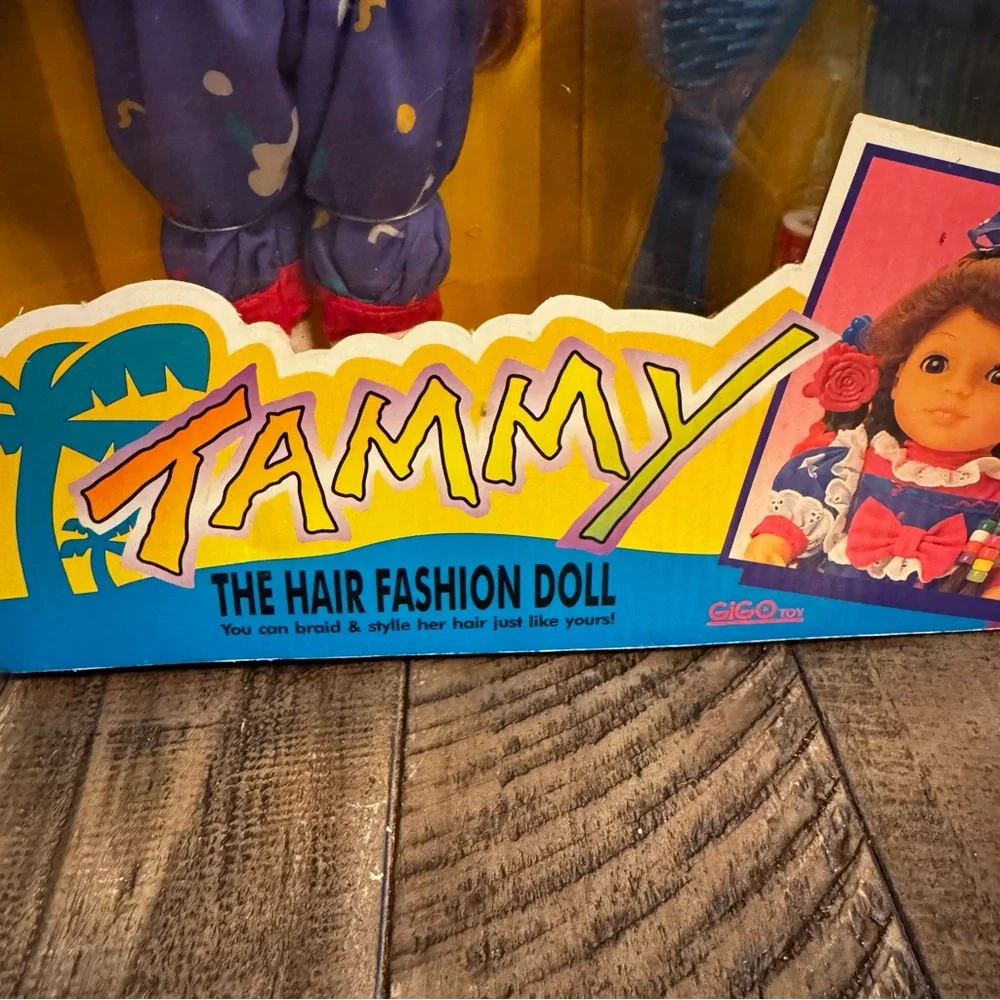 Vintage‎ Gigo Doll Tammy The Hair Fashion Doll Brunette Accessories New